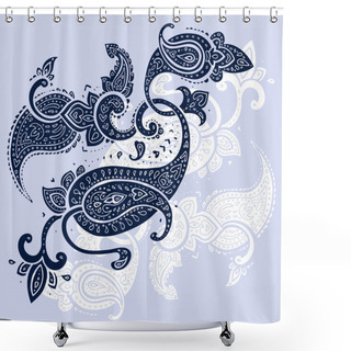 Personality  Paisley Background. Hand Drawn Ornament. Shower Curtains