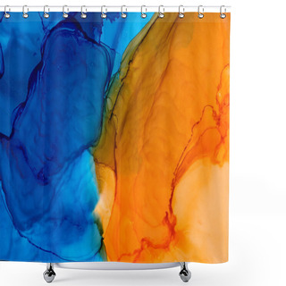 Personality  Bright Watercolor Texture Background Shower Curtains