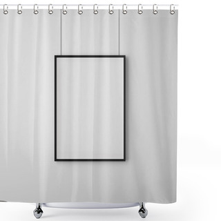 Personality  Black Frame Shower Curtains