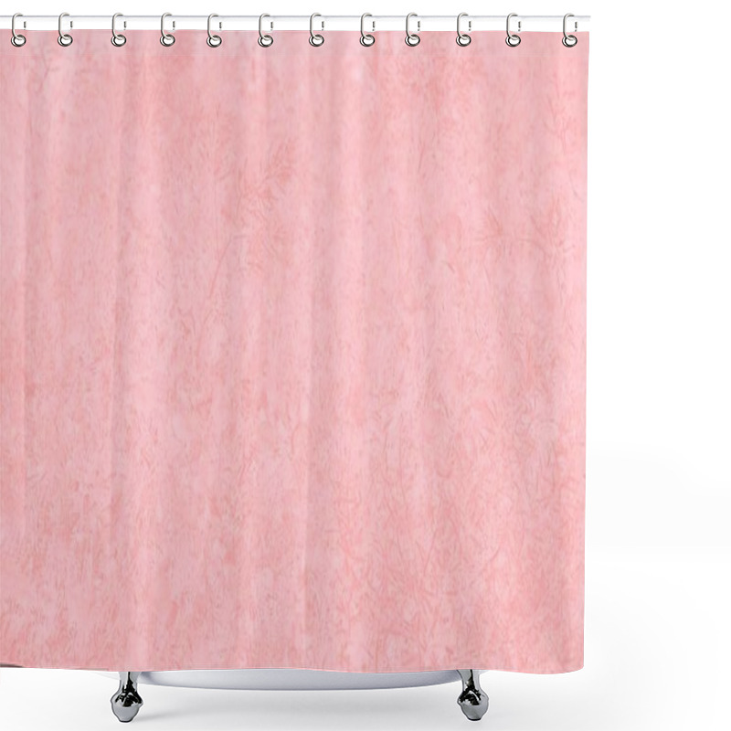 Personality  Floral patchy 16 on 9 background, pale pink color. Pastel background shower curtains