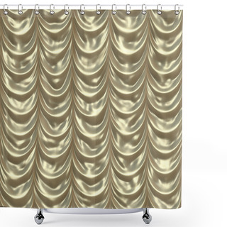 Personality  Golden Draps Medium Shower Curtains