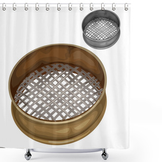 Personality  Sieve For Sifting Flour And Other Dry Substances Shower Curtains