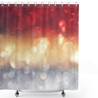 Personality  Abstract Blurred Photo Of Bokeh Light Burst And Textures Shower Curtains
