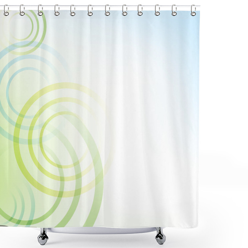 Personality  Pastel Background With Circles Shower Curtains