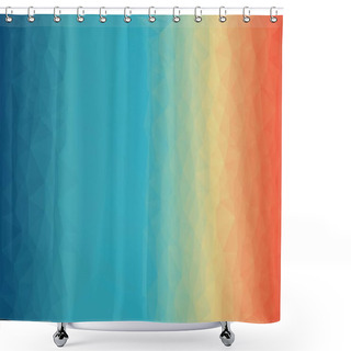 Personality  Abstract Colorful Polygonal Background Shower Curtains