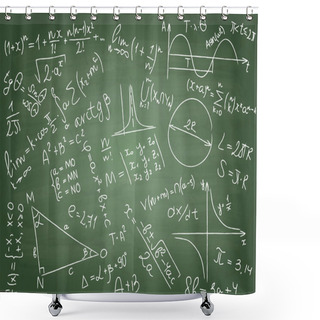 Personality  Mathematical Formulas Shower Curtains