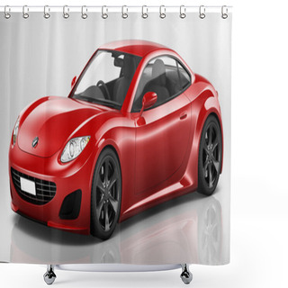 Personality  Sport Car Vehicle Transportation Concept Shower Curtains