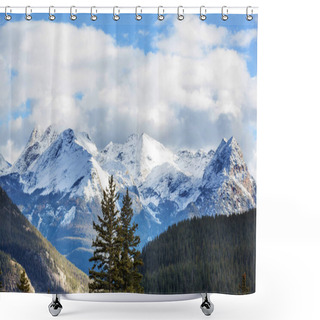 Personality  Mountain Landscape In Colorado Shower Curtains
