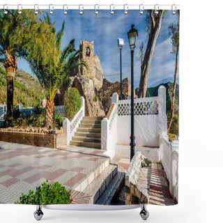Personality  Shrine To The Virgin Of The Rock In Mijas Shower Curtains