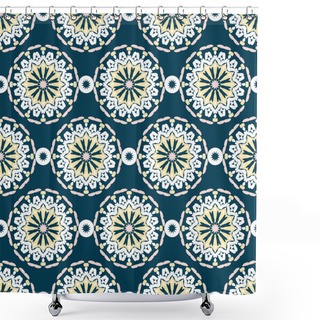 Personality  Big Abstract Flowers Pattern Shower Curtains