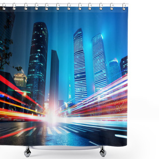 Personality  Now The City At Night Shower Curtains