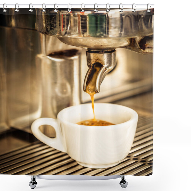 Personality  Espresso Coffee Machine   Shower Curtains