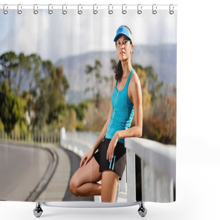Personality  Resting Pretty Runner Shower Curtains