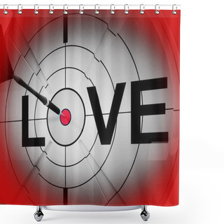 Personality  Love Shows Heart And Romance For Valentines Shower Curtains