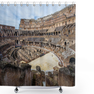 Personality  Coliseum In  Rome, Italy  Shower Curtains