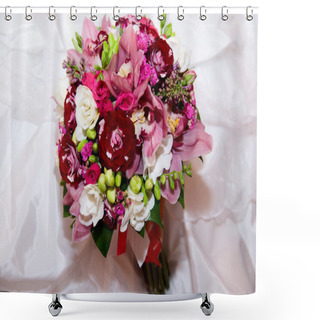 Personality  Close Up Of Wedding Bouquet Shower Curtains