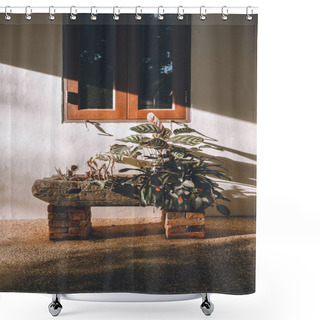 Personality  Flowerpot Shower Curtains