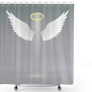 Personality  Angel Wings On Heavenly Shower Curtains