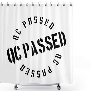 Personality  Qc Passed Rubber Stamp Shower Curtains