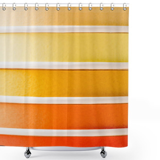 Personality  Close Up View Of Bright Colorful Disposable Cups Shower Curtains