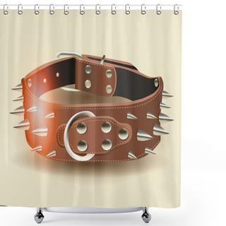 Personality  Vector Bangle With Spikes Shower Curtains