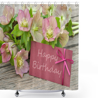 Personality  Birthday Card Shower Curtains