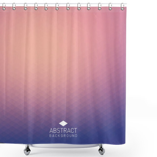 Personality  Abstract Triangle Background Shower Curtains