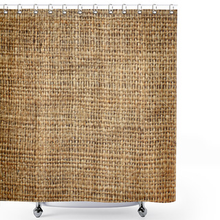 Personality  Background Of Burlap Hessian Sacking Shower Curtains
