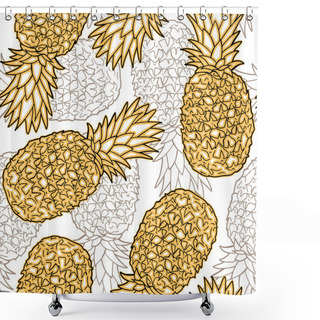 Personality  Fruit Pattern Shower Curtains