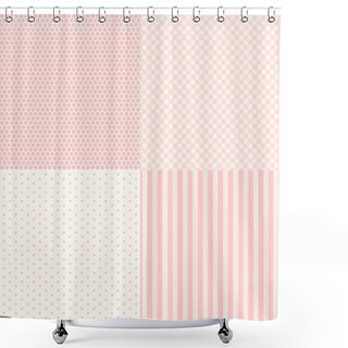 Personality  Retro Backgrounds Set Shower Curtains