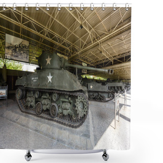 Personality  August, 2018, Pyongyang, North Korea - Trophy Exhibits Of The Museum Of Victory In The Patriotic War Of Liberation Shower Curtains