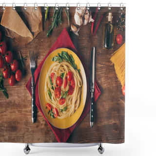 Personality  Pasta Shower Curtains