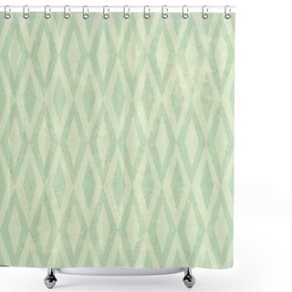Personality  Seamless Vintage Rhombus Pattern Shower Curtains