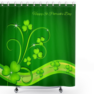 Personality  St. Patrick's Day Greeting Card Shower Curtains