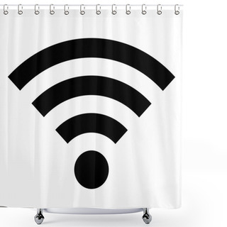 Personality  Wi-Fi Icon Shower Curtains