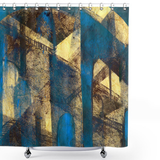 Personality  Abstract Background Shower Curtains