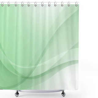 Personality  Abstract Green Lines Curve Wave Background Shower Curtains