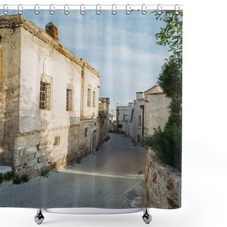 Personality  Closeup View Of Street And Buildings In City, Cappadocia, Turkey Shower Curtains