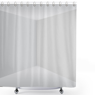 Personality  Empty Corner In The Room Shower Curtains