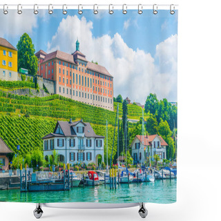 Personality  View Of The Neues Schloss Castle In The German City Meersbur Shower Curtains