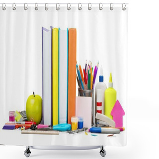 Personality  School Supplies - Books, Pencils Shower Curtains