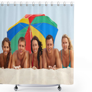 Personality  Relaxing Friends Shower Curtains