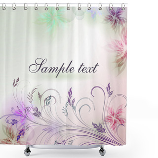 Personality  Elegantly Background With Pastel Colors, Eps10 Format Shower Curtains