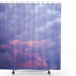 Personality  Pre-storm Sky With Clouds, Sunset With A Red Tint Shower Curtains