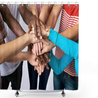 Personality  Team Of Friends Shower Curtains