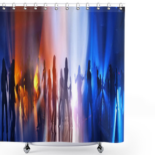 Personality  Disco. Dancing In A Disco Shower Curtains