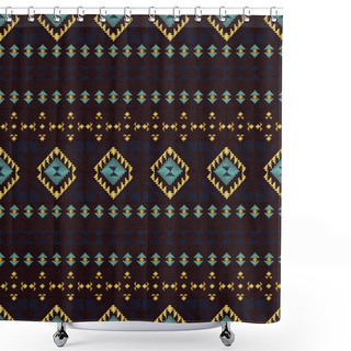 Personality  Geometric Ethnic Seamless Pattern. Shower Curtains