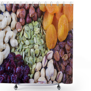 Personality  Various Dried Fruits And Nuts Shower Curtains