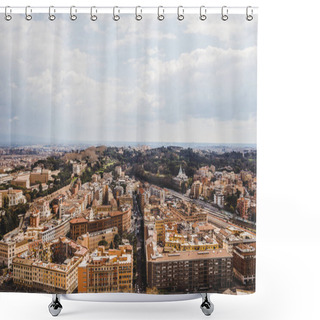 Personality  Aerial View Of Beautiful Roman Buildings At Rome, Italy Shower Curtains