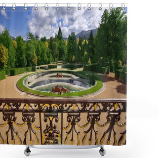 Personality  Fountains And Avenues Shower Curtains